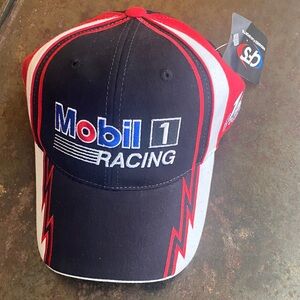 Mobil 1 Racing NASCAR Penske Ryan Newman #12 Black & Red VelcroBack Hat. NWT